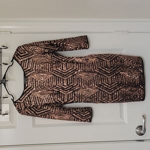 Windsor brown sequin dress